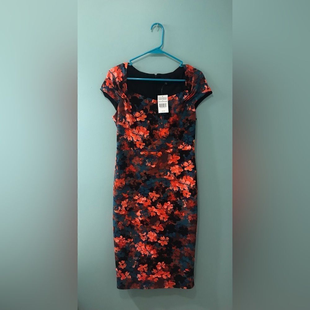NWT … CHEZTU “Size: 6” Burnt Orange Dress
